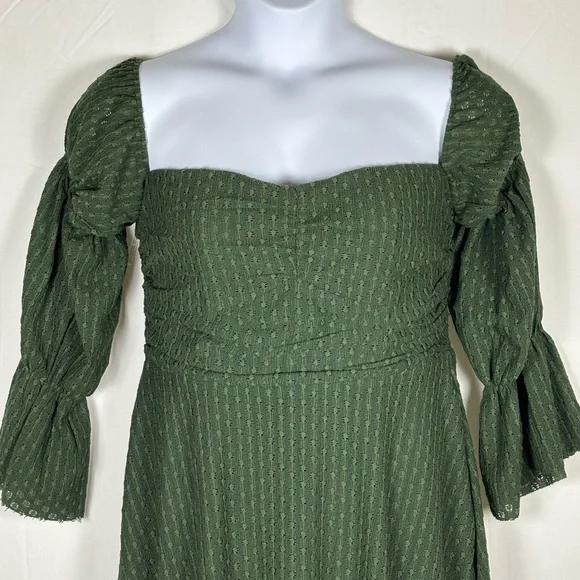 Worth Collective Green Lace Maxi Dress- XL - Picture 6 of 12